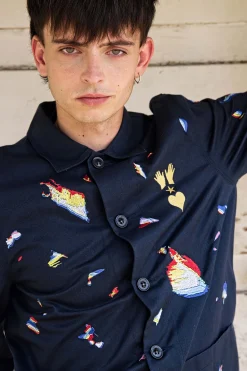 Veste Cristobal Difraccion Bleu Marine