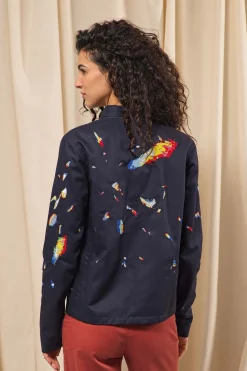 Veste Cristobal Difraccion Bleu Marine
