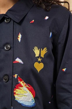 Veste Cristobal Difraccion Bleu Marine