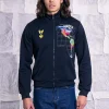 Veste de Sport Clasica Planisferio Bleu Marine