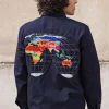 Veste Mendoza Planisferio Bleu Marine